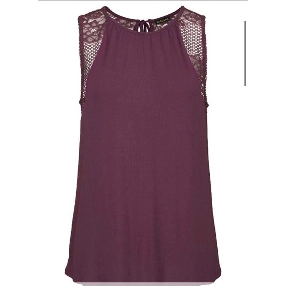 Lace Back Sleeveless Top